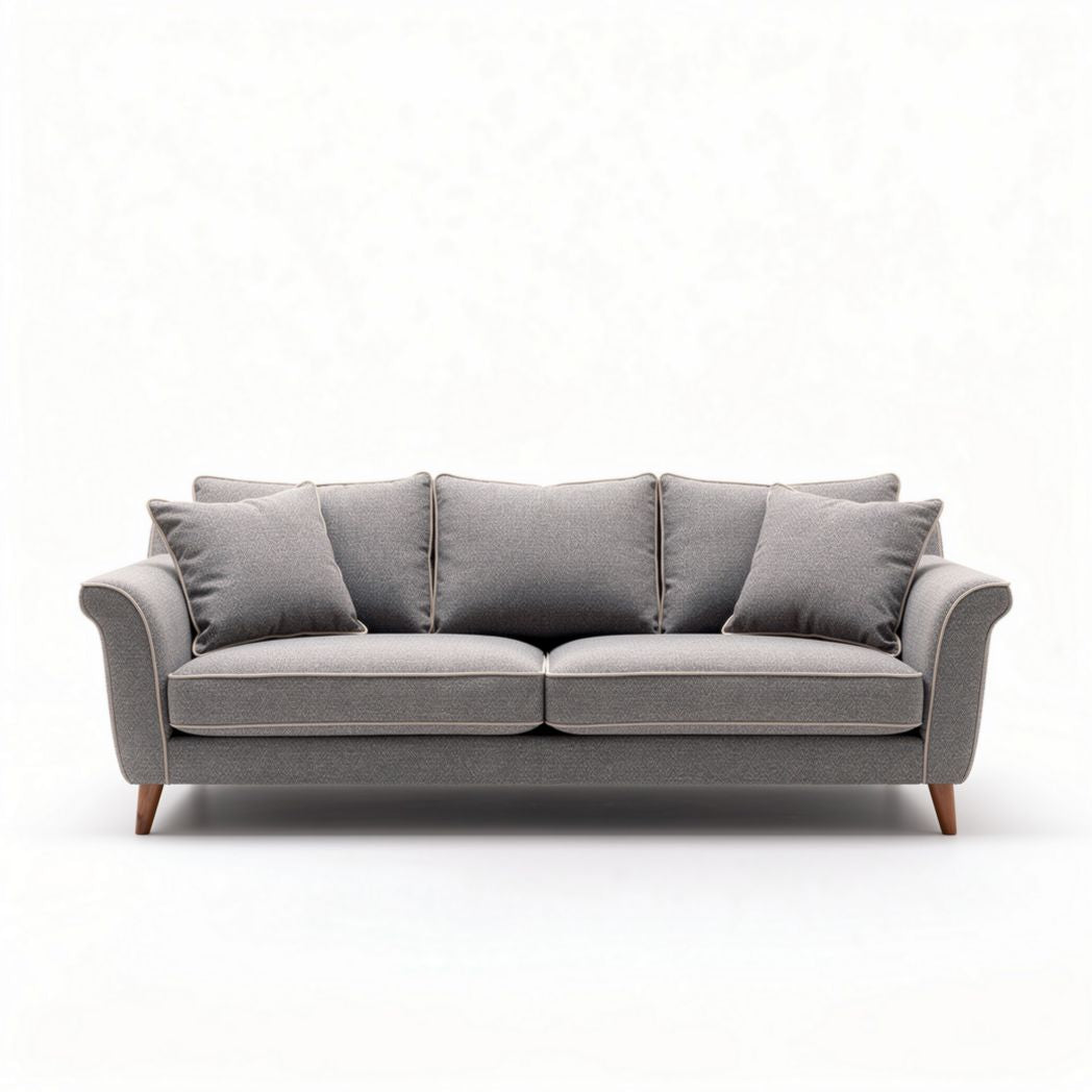 Fabric upholstered sofa for living room - 200 x 90 x 85cm