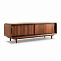 Wooden media console for living room storage - 150 x 40 x 60cm