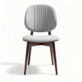 Soft fabric dining chair with solid wood legs - 45 x 40 x 80cm