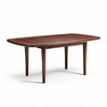 Rectangular dining table in walnut veneer - 160 x 90 x 75cm