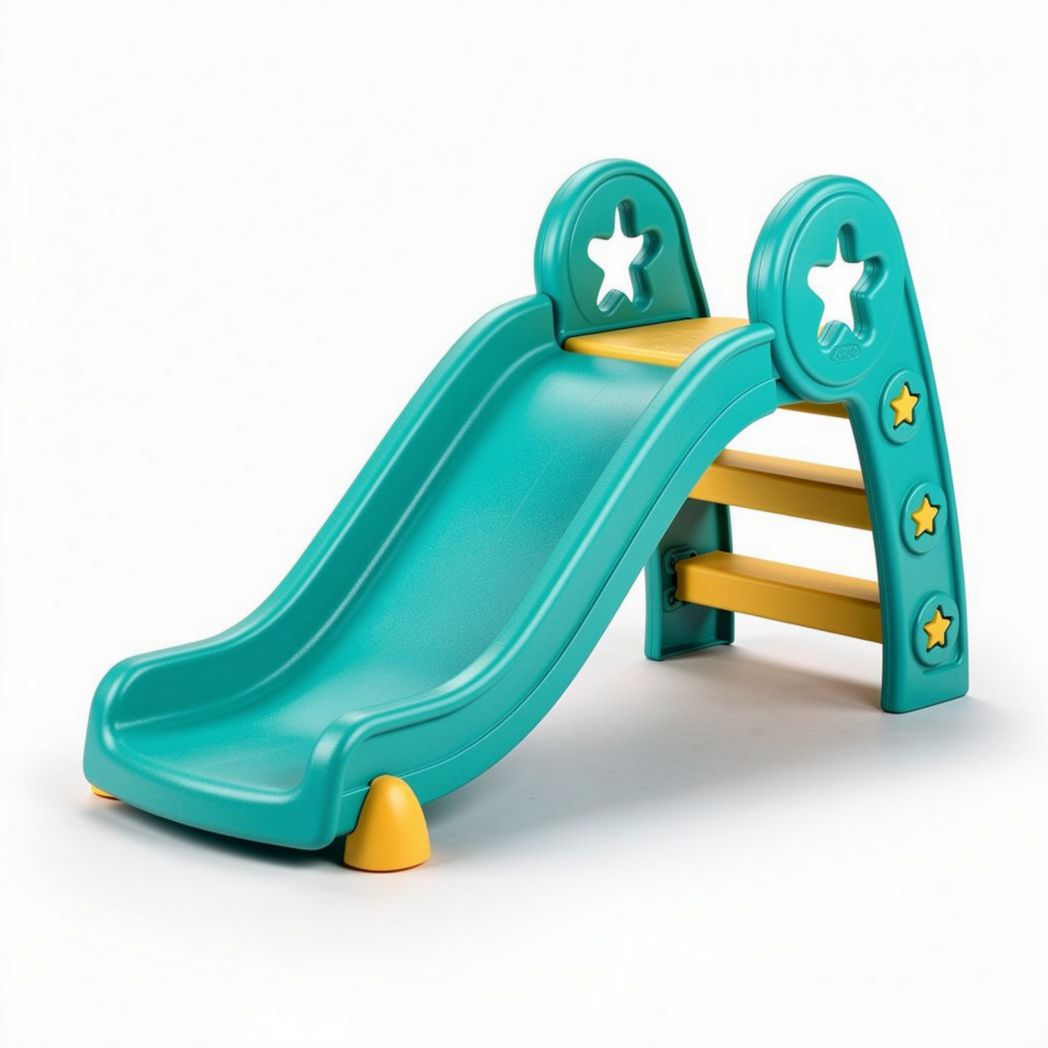 Plastic kids slide for indoor and outdoor play - 100 x 50 x 80cm